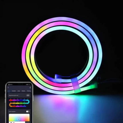 Neon Rope LED Strip Lights with App Control | Customizable RGB Accent Lighting for Home and Gaming