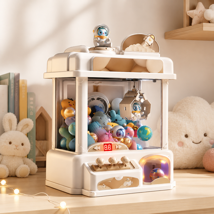 Mini Arcade Claw Machine Toy with Over 35 Plush Prizes | Fun Coin-Operated Game for Skill Development and Entertainment
