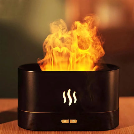 Aroma Diffuser with LED Flame Effect | Elegant Scent Diffuser for Relaxation and Ambiance 0