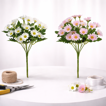 Mothers Day Flowers, Artificial Daisy Flowers for Home Decor, Fake Flowers Floral Arrangement, Mothers Day Gift for Mom_10