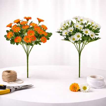 Mothers Day Flowers, Artificial Daisy Flowers for Home Decor, Fake Flowers Floral Arrangement, Mothers Day Gift for Mom_12