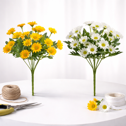 Mothers Day Flowers, Artificial Daisy Flowers for Home Decor, Fake Flowers Floral Arrangement, Mothers Day Gift for Mom_08