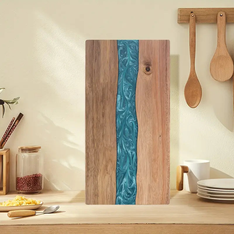 Artisan River | Custom Wood Cutting Board with Unique Resin Design | Large Kitchen Essential for Chopping and Serving 2