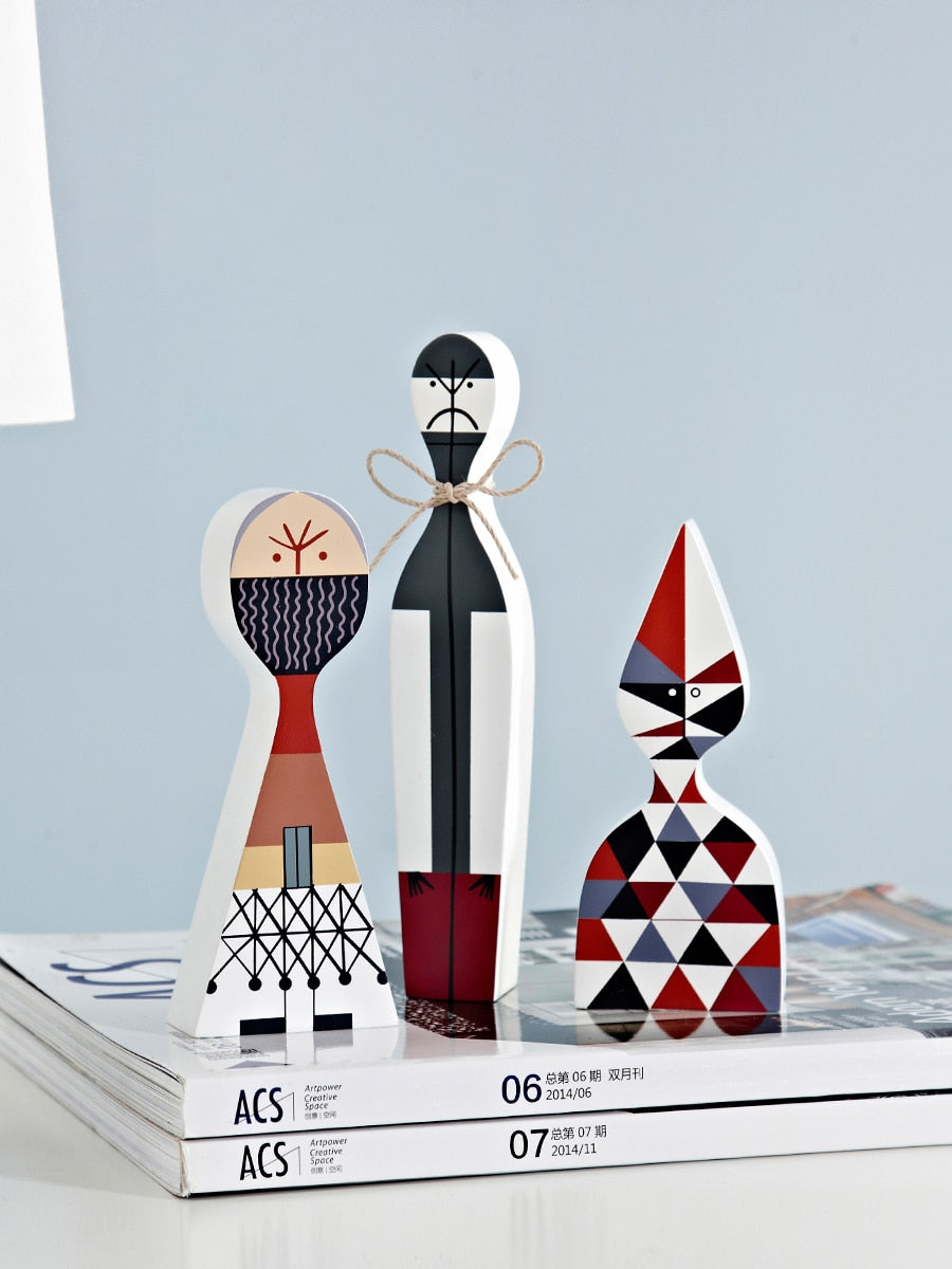 Artisanal Wooden Figures | Handcrafted Decorative Accents for Festive Cheer | Unique MDF Wood Design to Enhance Your Decor 3