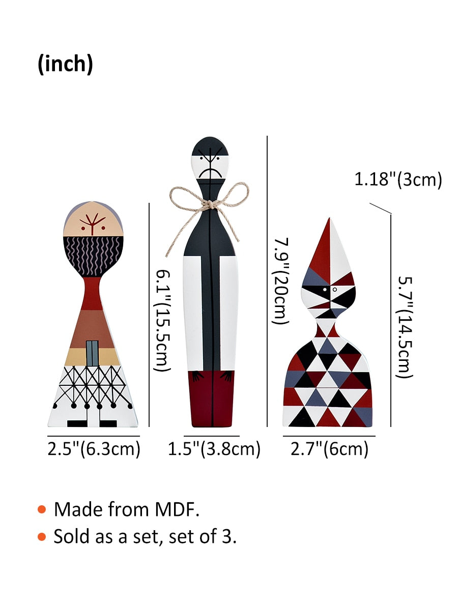 Artisanal Wooden Figures | Handcrafted Decorative Accents for Festive Cheer | Unique MDF Wood Design to Enhance Your Decor 6