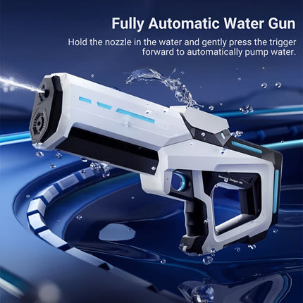 Automatic Water Gun with Large Tank for Continuous Spray | Long Range Fun for Backyard Battles and Pool Parties
