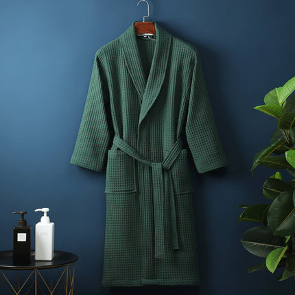Soft Absorbent Bathrobe Dressing Gown with Relaxed Fit | Unisex Comfort for Everyday Lounging