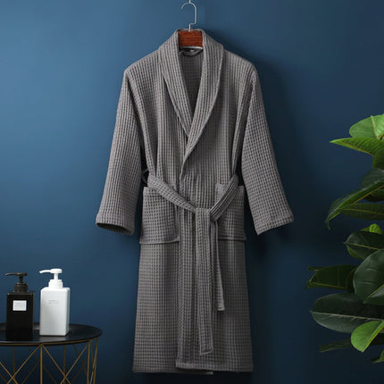 Soft Absorbent Bathrobe Dressing Gown with Relaxed Fit | Unisex Comfort for Everyday Lounging