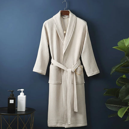Soft Absorbent Bathrobe Dressing Gown with Relaxed Fit | Unisex Comfort for Everyday Lounging