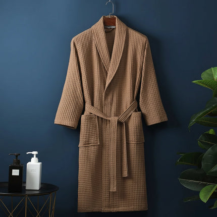 Soft Absorbent Bathrobe Dressing Gown with Relaxed Fit | Unisex Comfort for Everyday Lounging