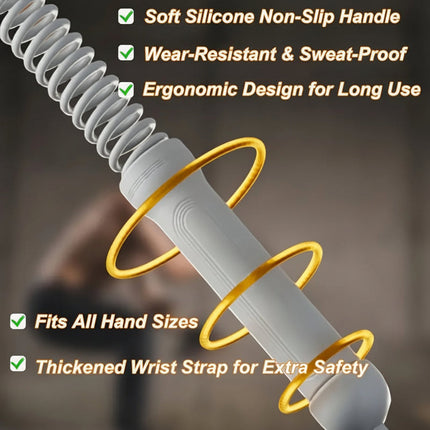 Adjustable Steel Jump Rope with Built-in Weight Block | Speed Training for Cardio and Strength Workouts