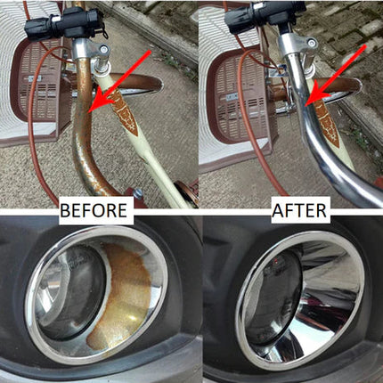Car Rust Removal Spray for Metal Parts, Rust Cleaner and Corrosion Shield for Door Handles and Exhaust Pipes