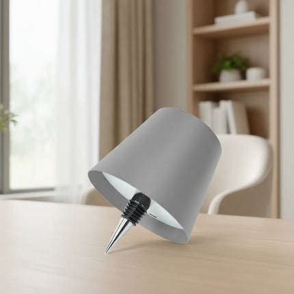 Bottle Table Lamp with Adjustable Brightness | USB Rechargeable LED Light for Custom Home Décor