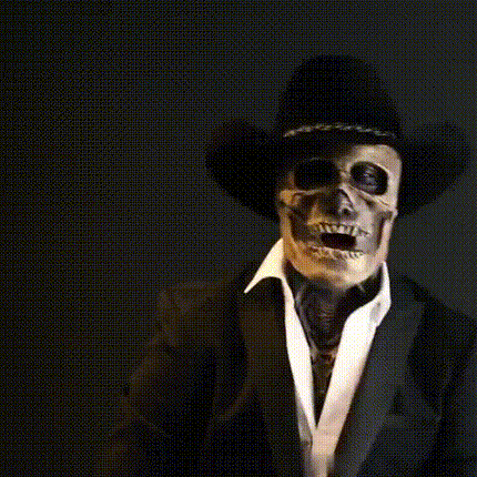 Scary Mask, Realistic Skull Mask with Hat