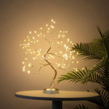 Decorative Bonsai Tree Table Lamp with Warm LED Glow | Nature-Inspired Lighting for Cozy Home Decor