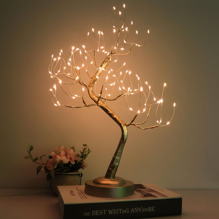 Decorative Bonsai Tree Table Lamp with Warm LED Glow | Nature-Inspired Lighting for Cozy Home Decor