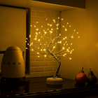 Bonsai Tree LED Light Table Lamps for Bedroom, Cordless Bedside Lamp, Battery Operated Nightstand Lamp for Home Decor_00