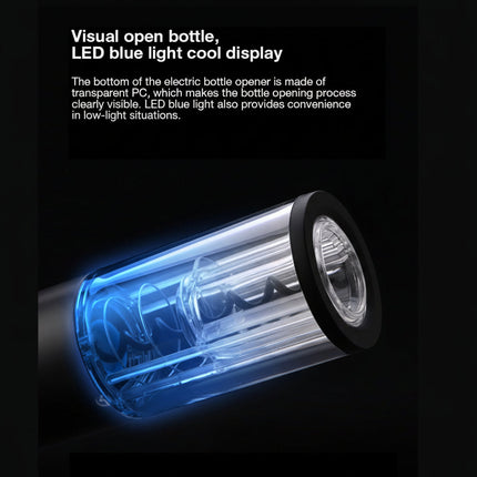 Electric Wine Opener with One-Touch Operation | Automatic Corkscrew for Effortless Bottle Opening
