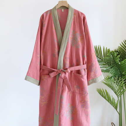 Lightweight Waffle Bathrobe with Quick-Dry Fabric | Retro Style for Everyday Comfort and Relaxation