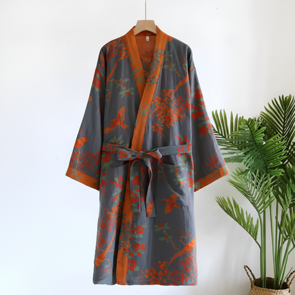 Lightweight Waffle Bathrobe with Quick-Dry Fabric | Retro Style for Everyday Comfort and Relaxation