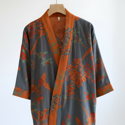 Lightweight Waffle Bathrobe with Quick-Dry Fabric | Retro Style for Everyday Comfort and Relaxation
