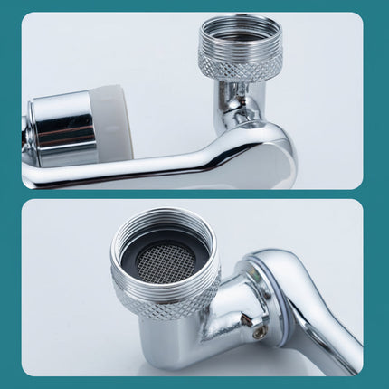 Rotating Faucet Extender with 1080° Adjustable Head | Splash Filter for Mess-Free Washing in Kitchen and Bathroom