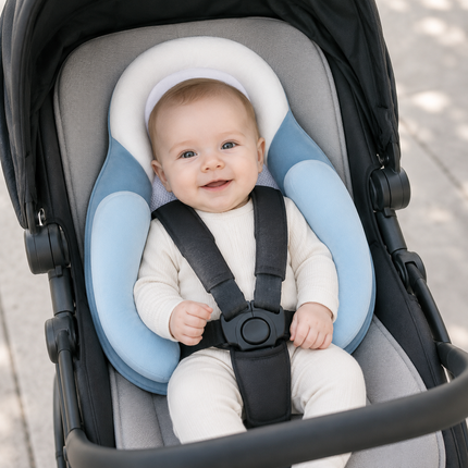 Baby Head Support Pillow for Stroller and Car Seat | Ergonomic Comfort for Reflux Relief and Enhanced Support
