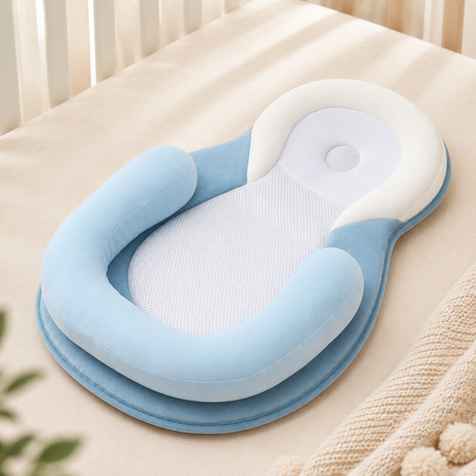 Baby Head Support Pillow for Stroller and Car Seat | Ergonomic Comfort for Reflux Relief and Enhanced Support