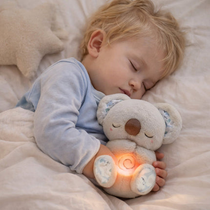 Breathing Light Plush Bear Baby Sleep Toy with Rhythmic Motion | Gentle Night Light for Calm Bedtime Routines