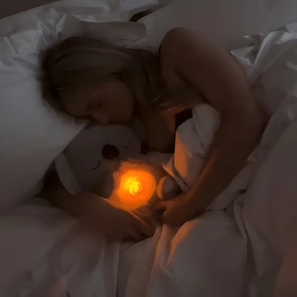 Breathing Light Plush Bear Baby Sleep Toy with Rhythmic Motion | Gentle Night Light for Calm Bedtime Routines