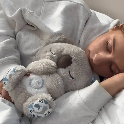 Breathing Light Plush Bear Baby Sleep Toy with Rhythmic Motion | Gentle Night Light for Calm Bedtime Routines