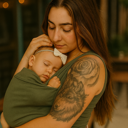 Baby Carrier Shirt, Baby Wrap Carrier for Newborn, Stretchy Hands Free Newborn Carrier Shirt for Mama and Papa_04