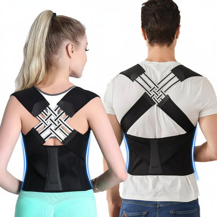 Posture Corrector Back Brace with Adjustable Straps | Upper Back Support for Better Alignment and Comfort