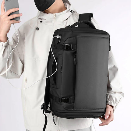 Backpack Laptop Bag with USB Charging Access | 270 Degree Opening for Organized Travel and Commuting