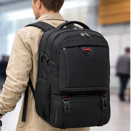 Insulated Travel Backpack with Padded Laptop Compartment | Large Capacity Organizer for Meals and Essentials