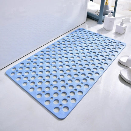 Suction Cup Bath Mat with Drain Hole Design | Textured PVC Shower Mat for Safety and Easy Rinsing