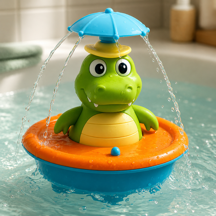 Colorful Light Up Bath Toy for Toddlers with Water Spraying Action | Floating Fun for Engaging Bathtime Adventures