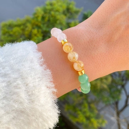 Birthstone Beaded Bracelet with Natural Stone | Vintage Stretch Accessory for Everyday Style and Meaning