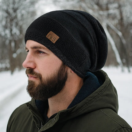 Warm Winter Beanie Hat with Fleece Lining | Stylish Slouch Design for Ultimate Comfort