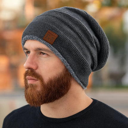 Warm Winter Beanie Hat with Fleece Lining | Stylish Slouch Design for Ultimate Comfort