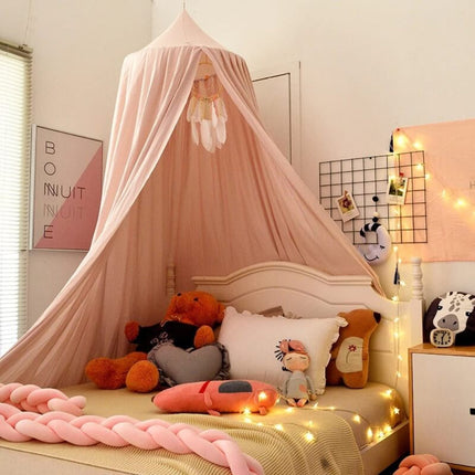Nursery Kids Bed Canopy with Lightweight Fabric | Cozy Hanging Decor for Playtime and Reading Spaces