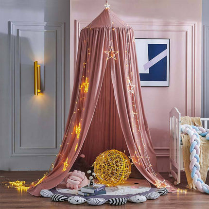 Nursery Kids Bed Canopy with Lightweight Fabric | Cozy Hanging Decor for Playtime and Reading Spaces