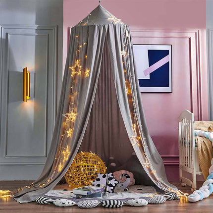 Nursery Kids Bed Canopy with Lightweight Fabric | Cozy Hanging Decor for Playtime and Reading Spaces