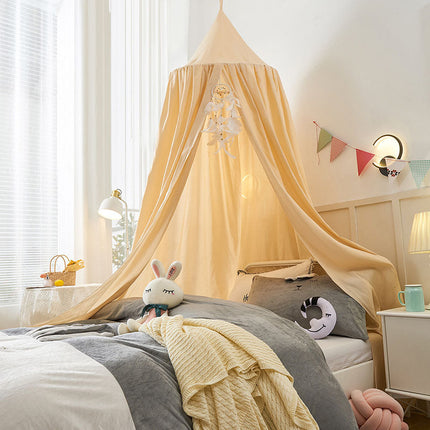 Nursery Kids Bed Canopy with Lightweight Fabric | Cozy Hanging Decor for Playtime and Reading Spaces