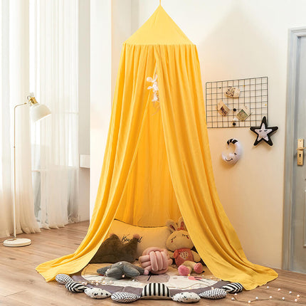 Nursery Kids Bed Canopy with Lightweight Fabric | Cozy Hanging Decor for Playtime and Reading Spaces