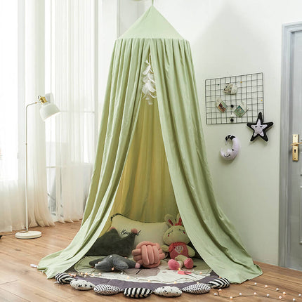 Nursery Kids Bed Canopy with Lightweight Fabric | Cozy Hanging Decor for Playtime and Reading Spaces
