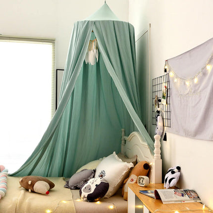 Nursery Kids Bed Canopy with Lightweight Fabric | Cozy Hanging Decor for Playtime and Reading Spaces