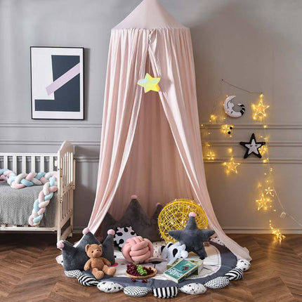 Nursery Kids Bed Canopy with Lightweight Fabric | Cozy Hanging Decor for Playtime and Reading Spaces