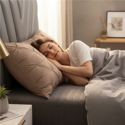 Down Alternative Bed Pillow for Neck Support | Breathable Design for Comfortable Sleep and Alignment