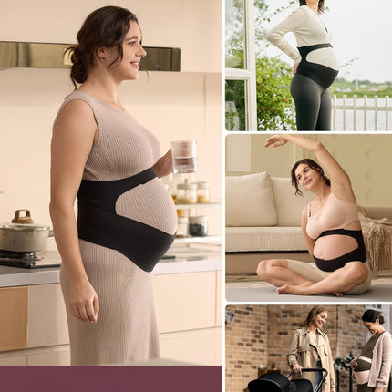 Maternity Belly Band Support Belt with Adjustable Wrap Fit | Breathable Comfort for Pregnancy Back and Belly Support